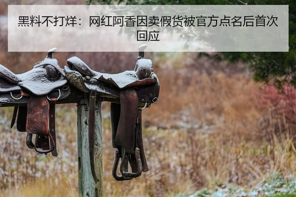 黑料不打烊：网红阿香因卖假货被官方点名后首次回应